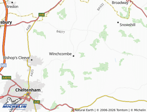 Carte MICHELIN Winchcombe - ViaMichelin