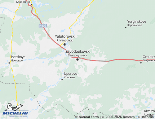 MICHELIN-Landkarte Sawodoukowsk - ViaMichelin