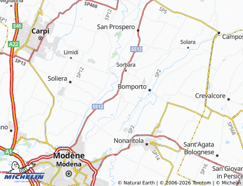 Mappa MICHELIN Bastiglia - ViaMichelin