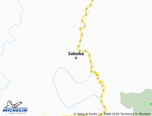 MICHELIN Saboba map - ViaMichelin