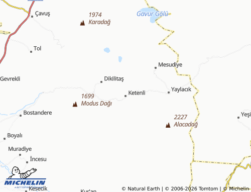 MICHELIN Ketenli map - ViaMichelin