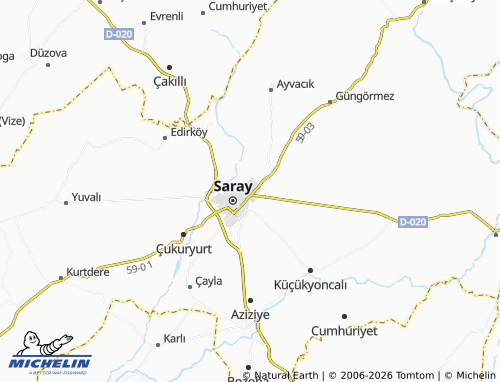 MICHELIN Pazarcık map - ViaMichelin