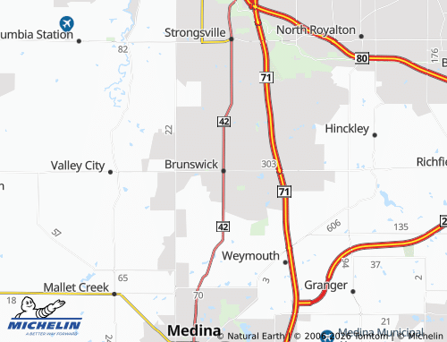 Mappa MICHELIN Brunswick - ViaMichelin