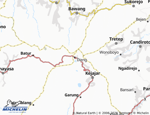 MICHELIN Dieng map - ViaMichelin