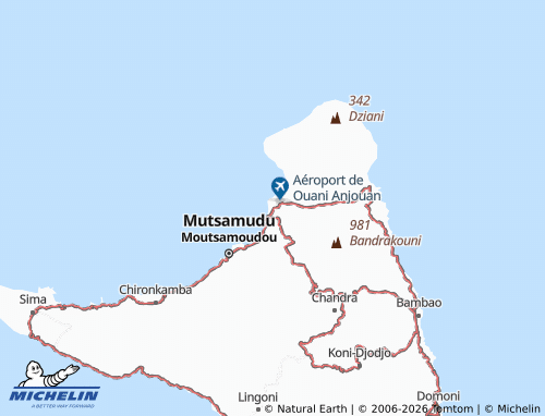 MICHELIN Ouani map - ViaMichelin