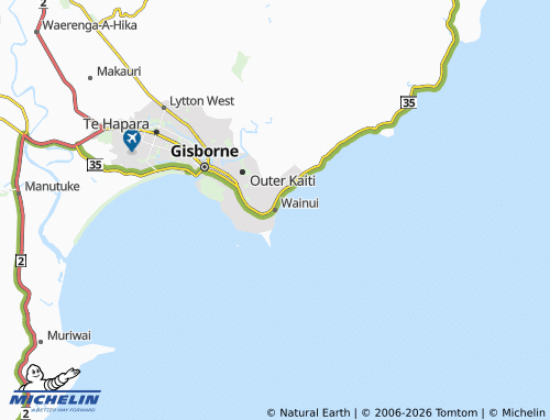 Mapa MICHELIN Wainui - ViaMichelin