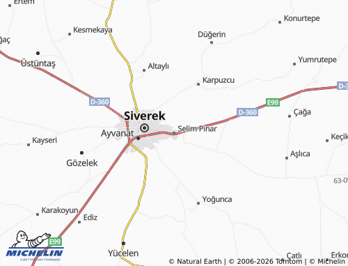 Mapa MICHELIN Selim Pınar - ViaMichelin