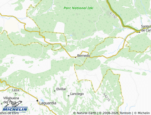 MICHELIN Bernedo map - ViaMichelin