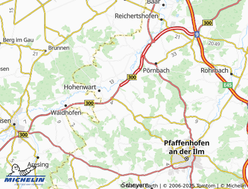 MICHELIN Eulenried map - ViaMichelin