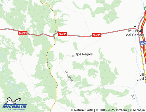 MICHELIN Ojos Negros map - ViaMichelin