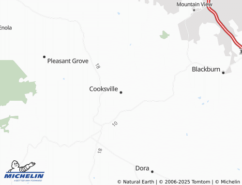 MICHELIN Cooksville map - ViaMichelin