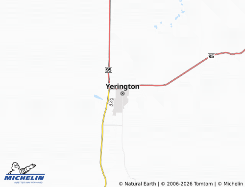 Carte MICHELIN Yerington - ViaMichelin
