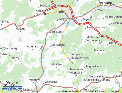 MICHELIN-Landkarte Le Val-de-Gouhenans - ViaMichelin