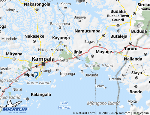 Carte MICHELIN Njeru Municipality - ViaMichelin