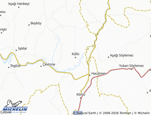 MICHELIN Küllü map - ViaMichelin