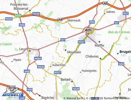 Kaart MICHELIN Moulbaix - ViaMichelin