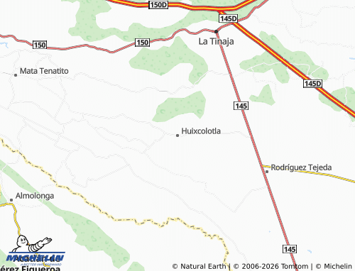 Mapa MICHELIN Huixcolotla - ViaMichelin