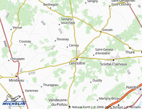Carte MICHELIN Malfiance - ViaMichelin