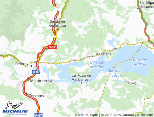 MICHELIN Monegro map - ViaMichelin