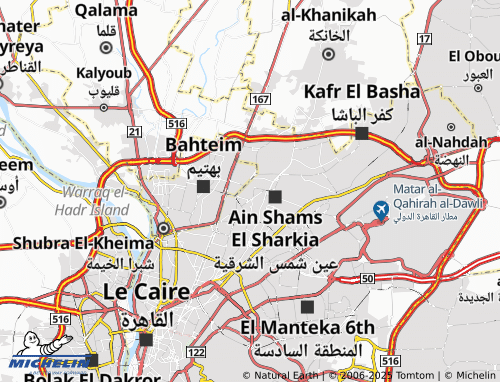 Kaart MICHELIN Arab al-Hisn - ViaMichelin