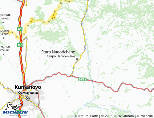 Mapa MICHELIN Staro Nagorichane - ViaMichelin