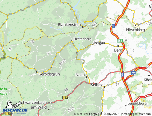 Mapa MICHELIN Marxgrün - ViaMichelin