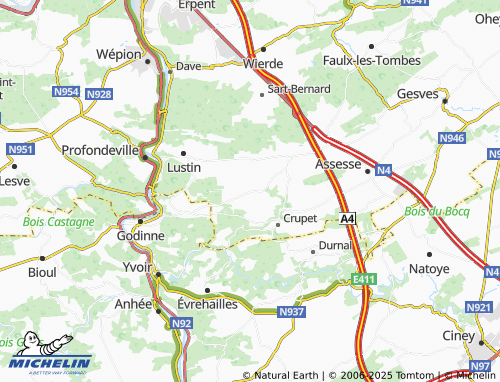 MICHELIN Ivoy map - ViaMichelin