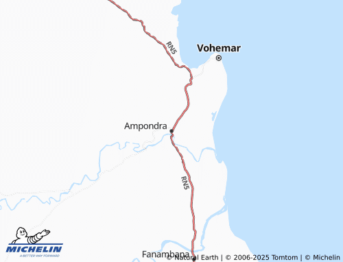 MICHELIN Ampondra map - ViaMichelin