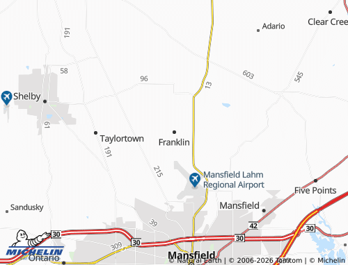 Carte MICHELIN Franklin - ViaMichelin