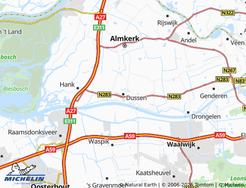 MICHELIN Dussen map - ViaMichelin