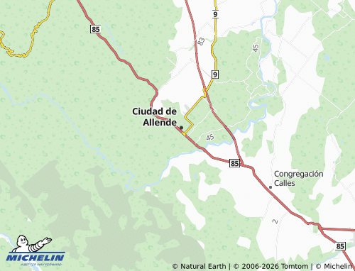 MICHELIN Valle Real map - ViaMichelin