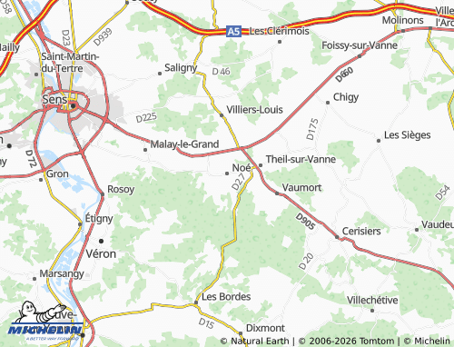 Mapa MICHELIN Noé - ViaMichelin