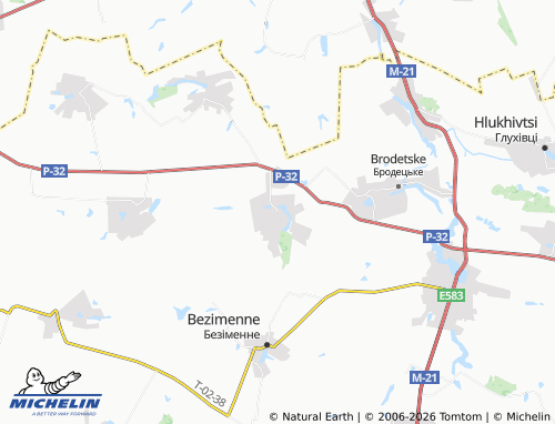 Mappa MICHELIN Vovchynets - ViaMichelin
