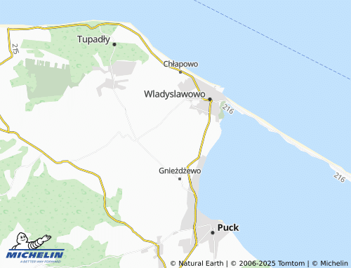 MICHELIN Łebcz Dana map - ViaMichelin