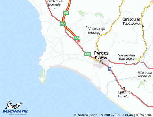 Carte MICHELIN Agios Ioannis - ViaMichelin