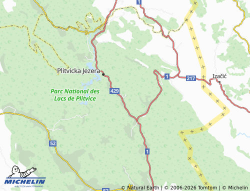Mapa MICHELIN Jezerce - ViaMichelin