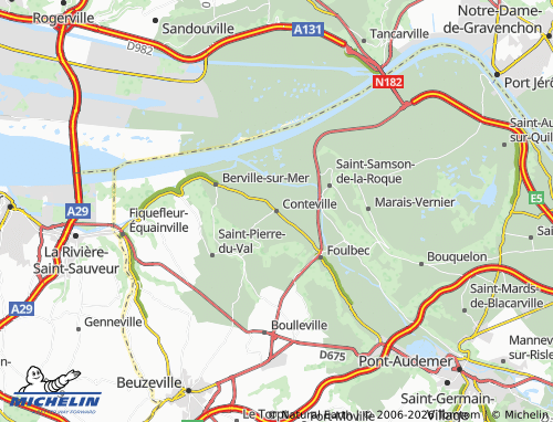 MICHELIN Conteville map - ViaMichelin