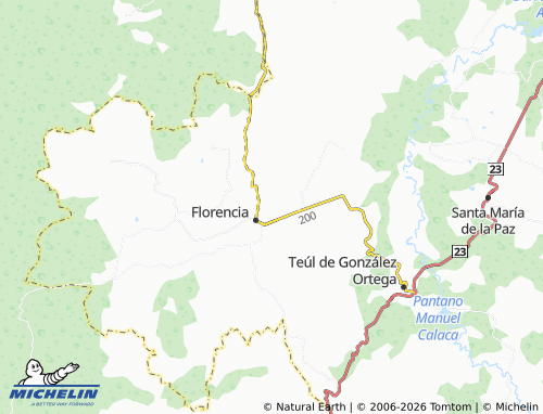 MICHELIN El Durazno map - ViaMichelin