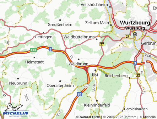 Mapa MICHELIN Waldbrunn - ViaMichelin