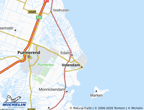 MICHELIN Edam map - ViaMichelin