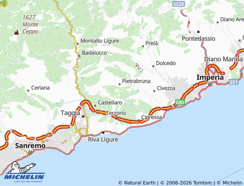 MICHELIN Boscomare map - ViaMichelin