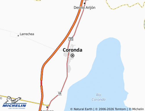 Carte MICHELIN Coronda - ViaMichelin