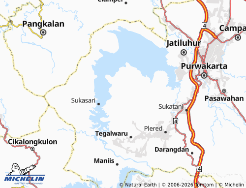 MICHELIN Pasanggrahan map - ViaMichelin