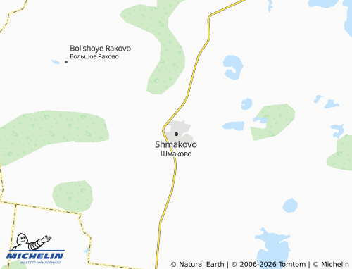 MICHELIN-Landkarte Shmakovo - ViaMichelin