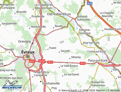 MICHELIN Cerisey map - ViaMichelin