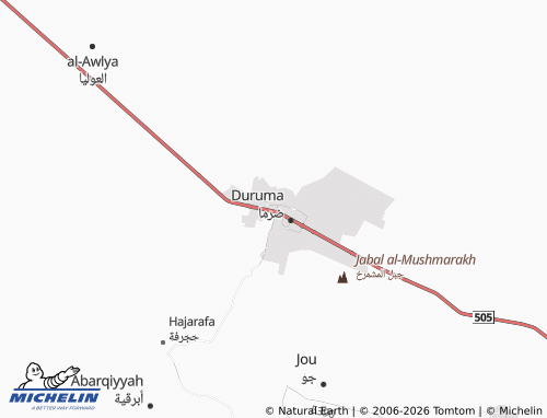 MICHELIN-Landkarte al-Wuroud - ViaMichelin