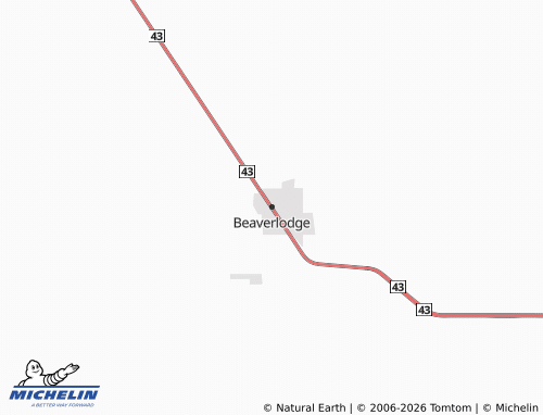 Mappa MICHELIN Beaverlodge - ViaMichelin