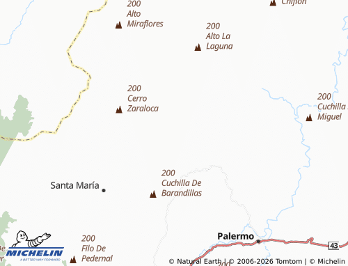 Carte MICHELIN El Dorado - ViaMichelin