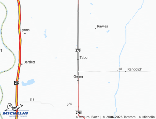 Mapa MICHELIN Tabor - ViaMichelin