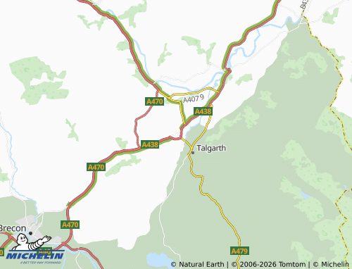 Mappa MICHELIN Bronllys - ViaMichelin